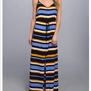 Michael Kors striped dress with front slit